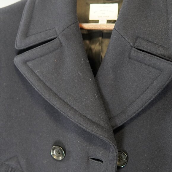 Club Monaco Men’s Wool Peacoat – Navy – Double-Breasted - Picture 3 of 8